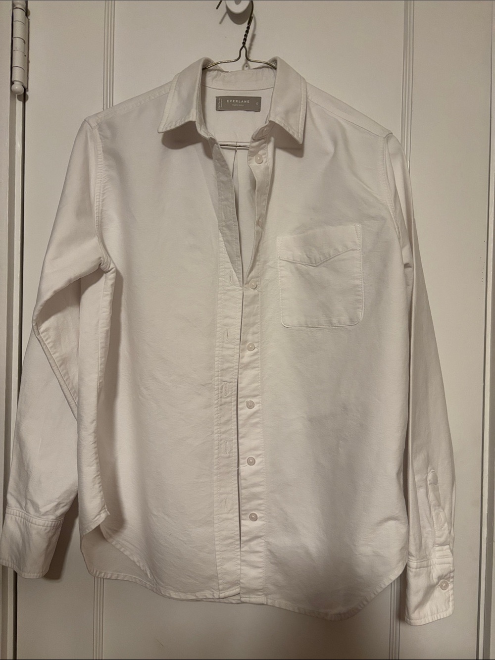 Everlane White Button-Down Oxford Shirt